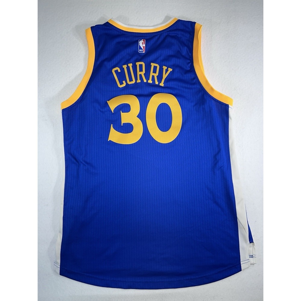 Adidas Stephen Curry Golden State Warriors NBA Swingman Jersey Blue Size L - Picture 12 of 13